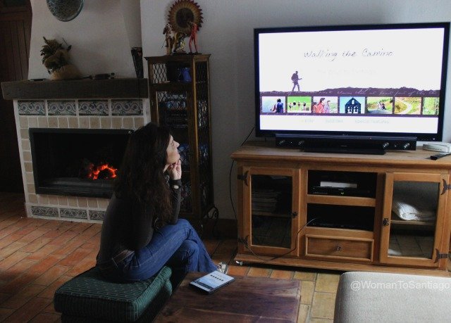 walking-the-camino foto viendo el documental