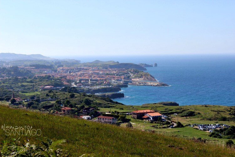 paisaje del mar visto desde Llanes